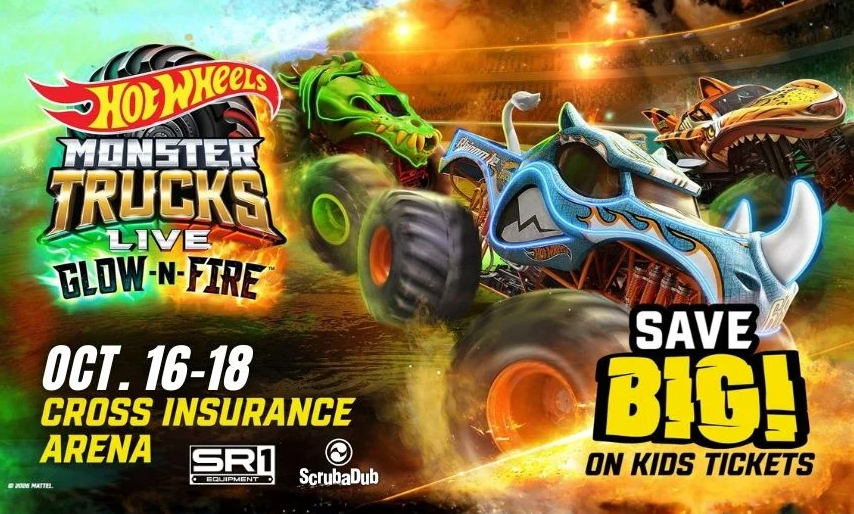 Win Tickets to Hot Wheels Monster Trucks at Cross Insurance Arena