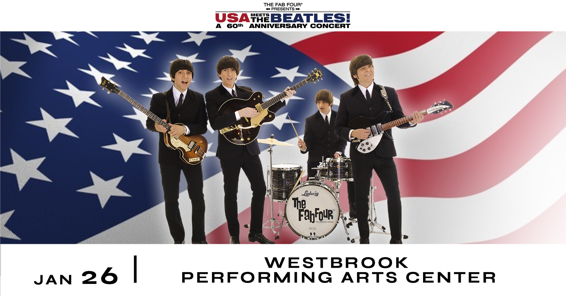 Win Tix to See The Fab Four Presents ‘USA Meets The Beatles’ at Westbrook Performing Arts Center