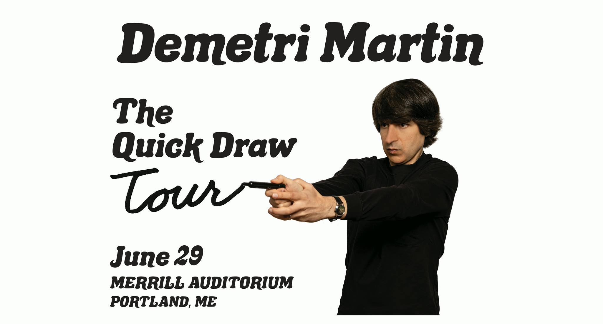 Last Chance to Win Tickets to See Comedian Demetri Martin at Merrill Auditorium